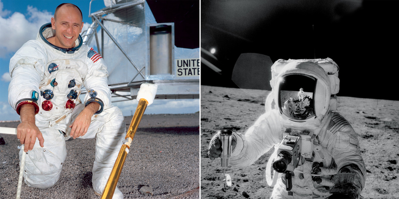 Illustration for article titled The Fourth Man To Walk On the Moon Also Paints Beautiful Space ArtÂ